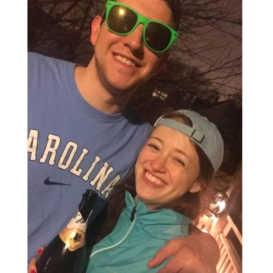 April 2017 - Dan celebrating his first National Championship as an honorary Tar Heel (but not his last, if Roy has anything to do with it!)