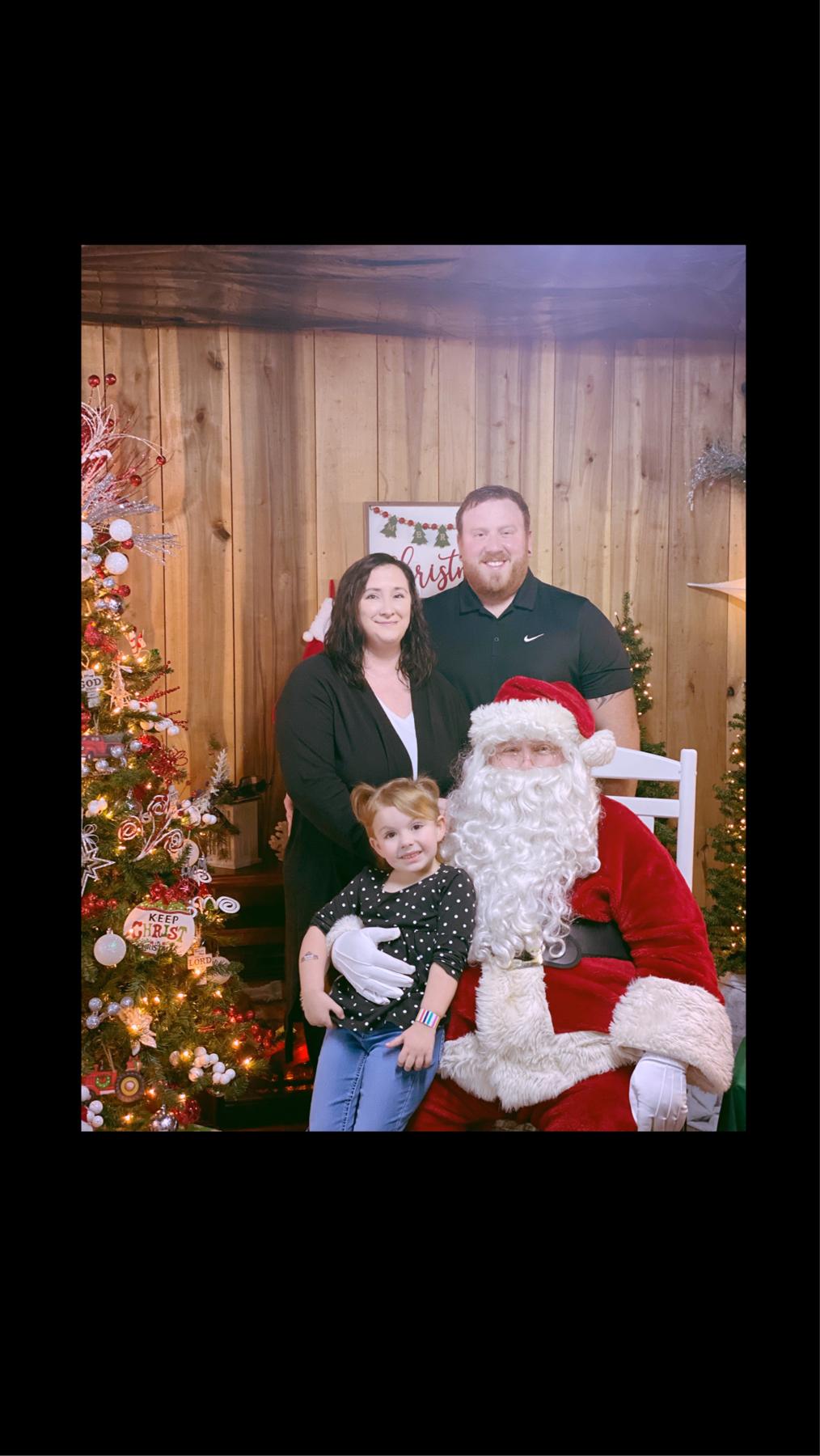 Our Christmas picture with Santa!