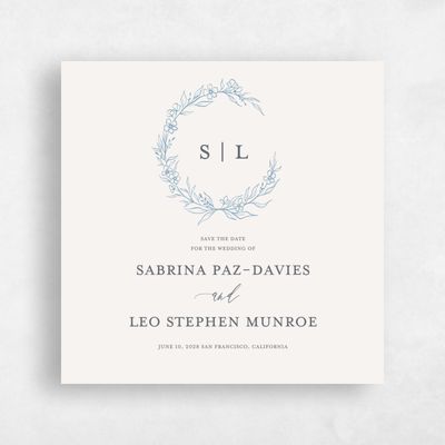 Beige Classic Wedding Save the Date - Goundry Square