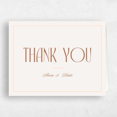 Tuscany, Orange Wedding Thank You - Trogir Landscape