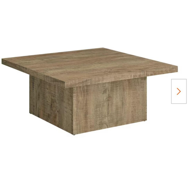 Wood coffee table