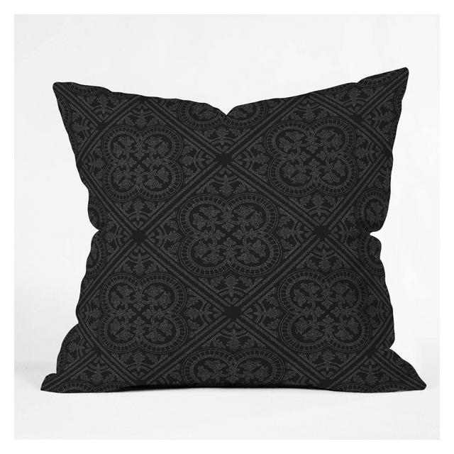 16"x16" Iveta Abolina Anissa Night Throw Pillow Black - Deny Designs