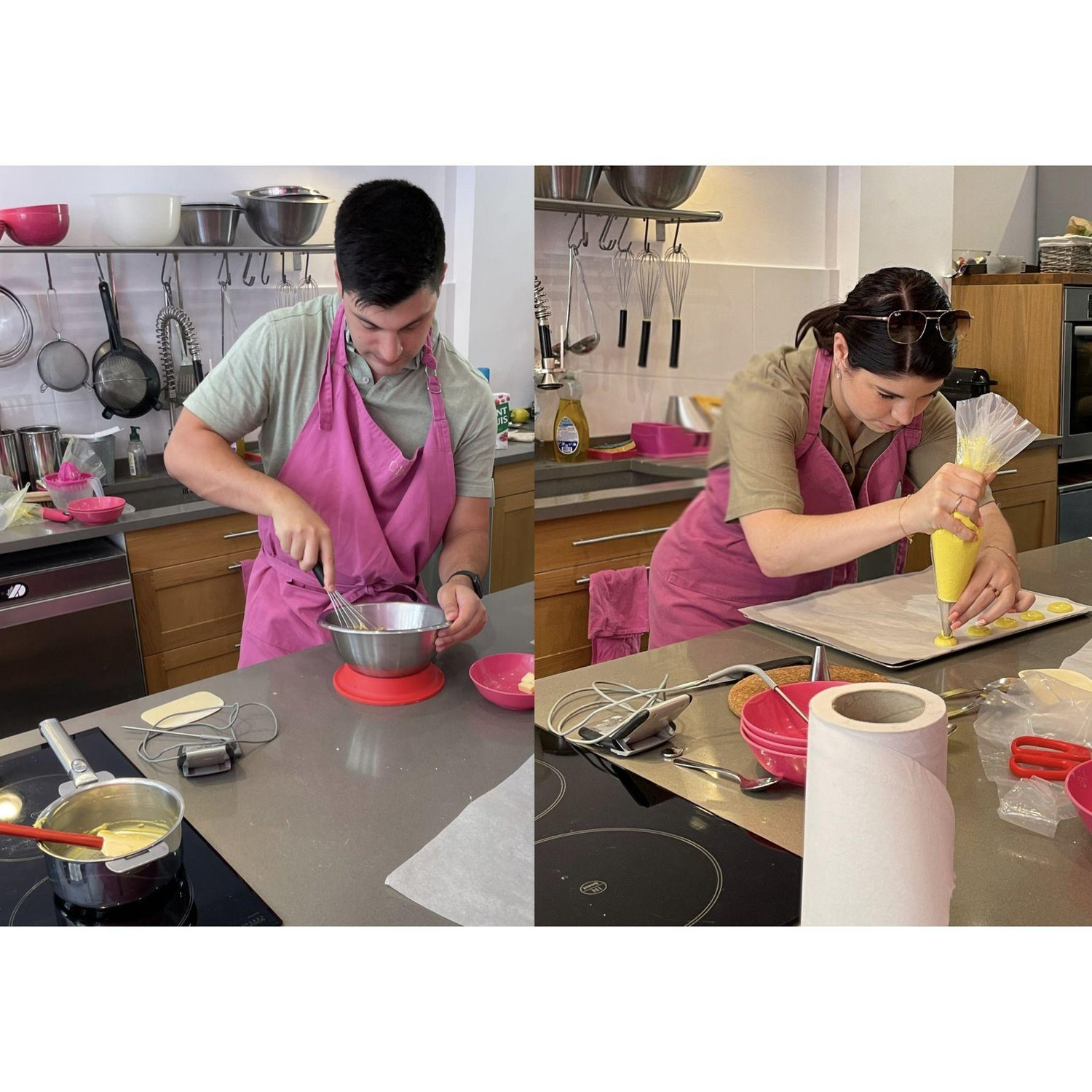 Making macaroons in Paris