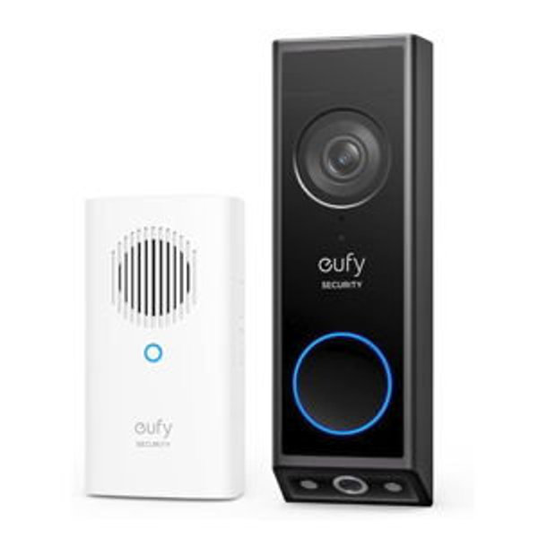 eufy Security Video Doorbell E340 Kit with Chime, 2K FHD, Built-in 8GB