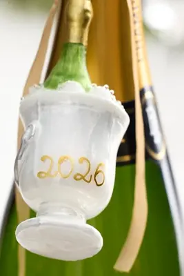 Vintage Champagne Glass Ornament
