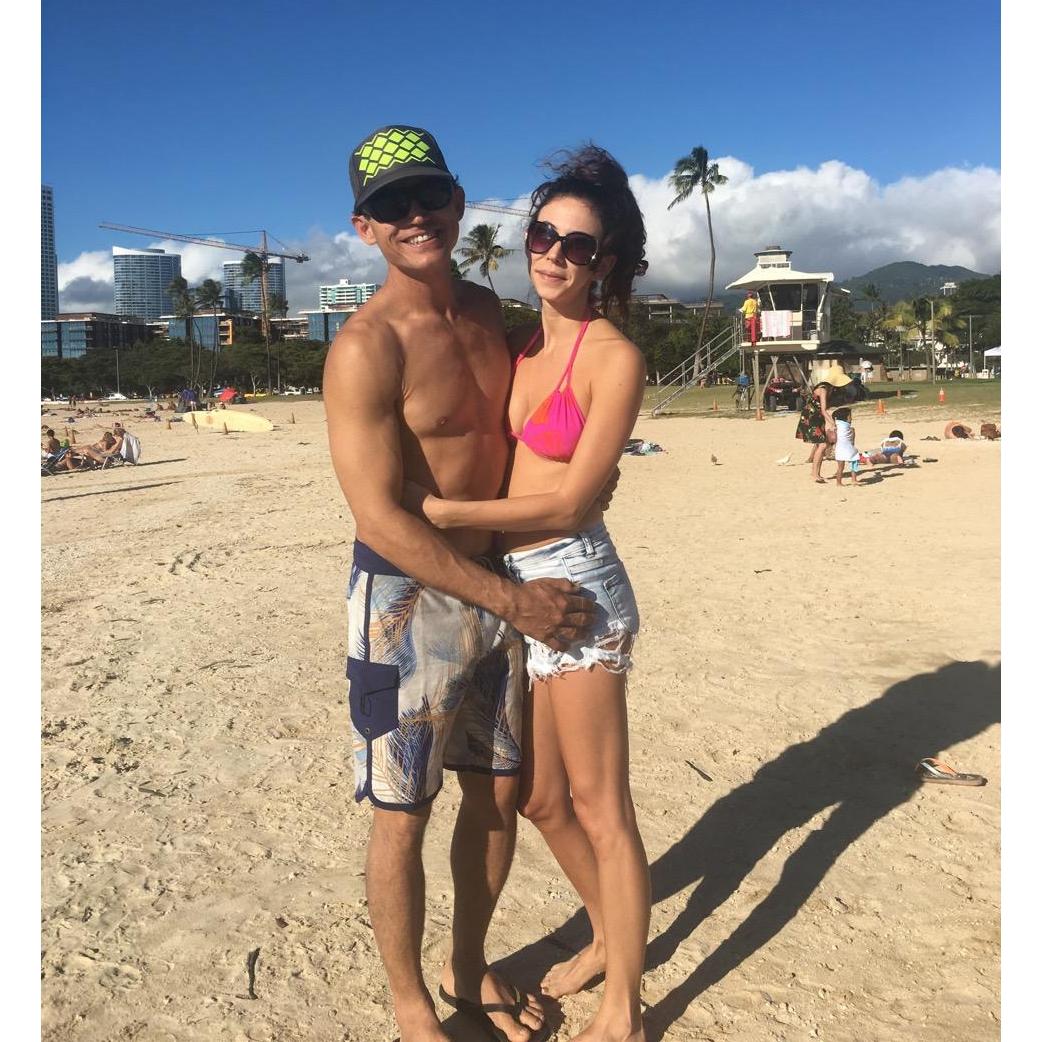 New Years Day beach love