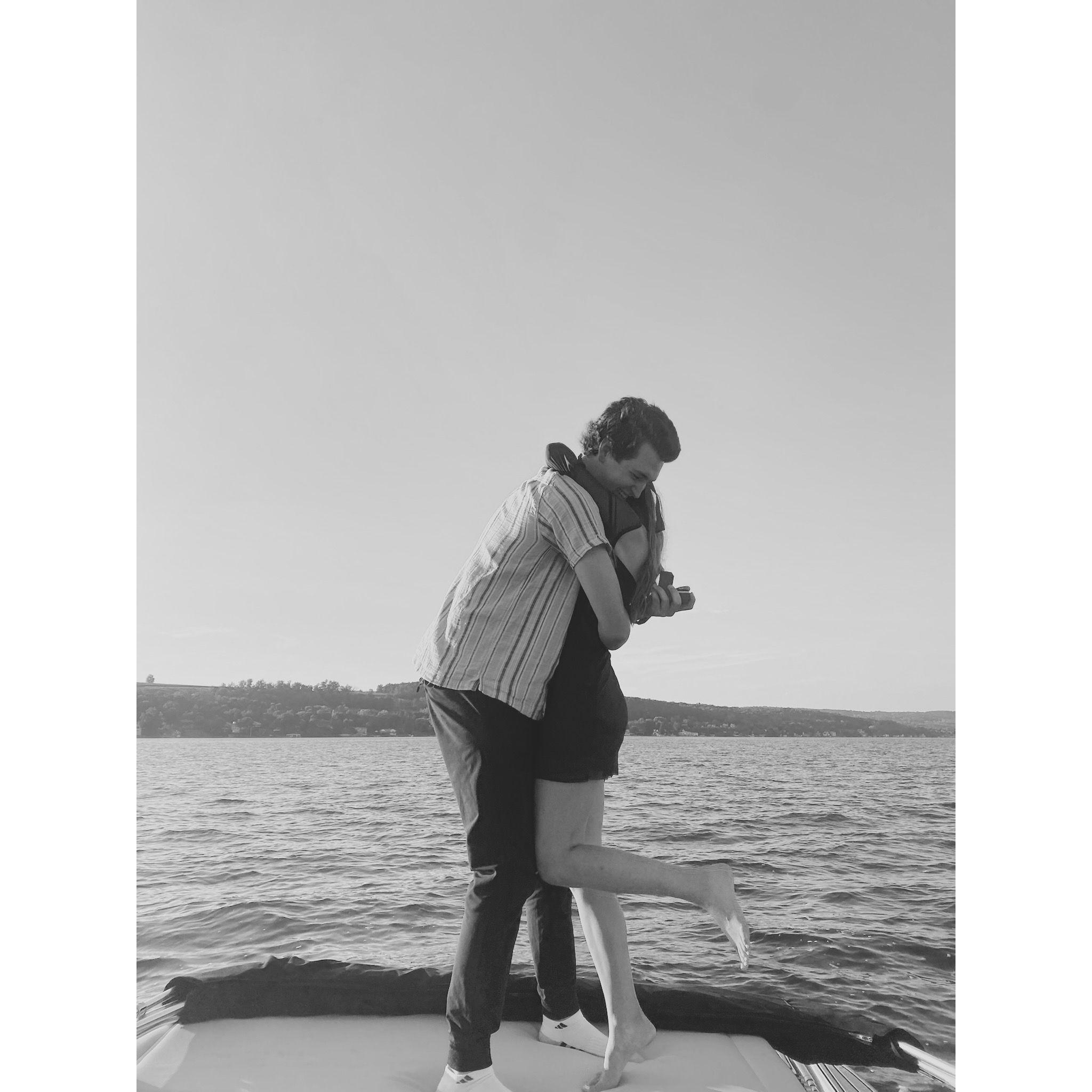 Luke proposed on September 16th 2023 at Keuka Lake.
