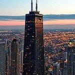 Sundown at the The Signature Room at the 95th® at the John Hancock Center