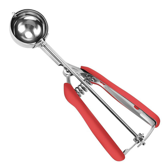 Medium Cookie Scoop, Cookie Dough Scoop, 2 Tablespoons/ 30 ml/ 1 oz, Spring-Loaded Scoop, 18/8 Stainless Steel, Comfortable Grip