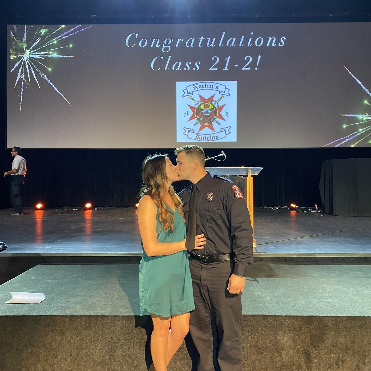 Casey became a firefighter!