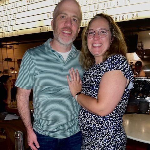 Celebrating our engagement in San Francisco - September 2025