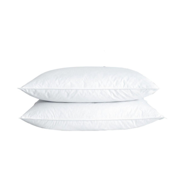 UNIKOME 2-Pack Feather & Down Bed Pillows, Queen Size