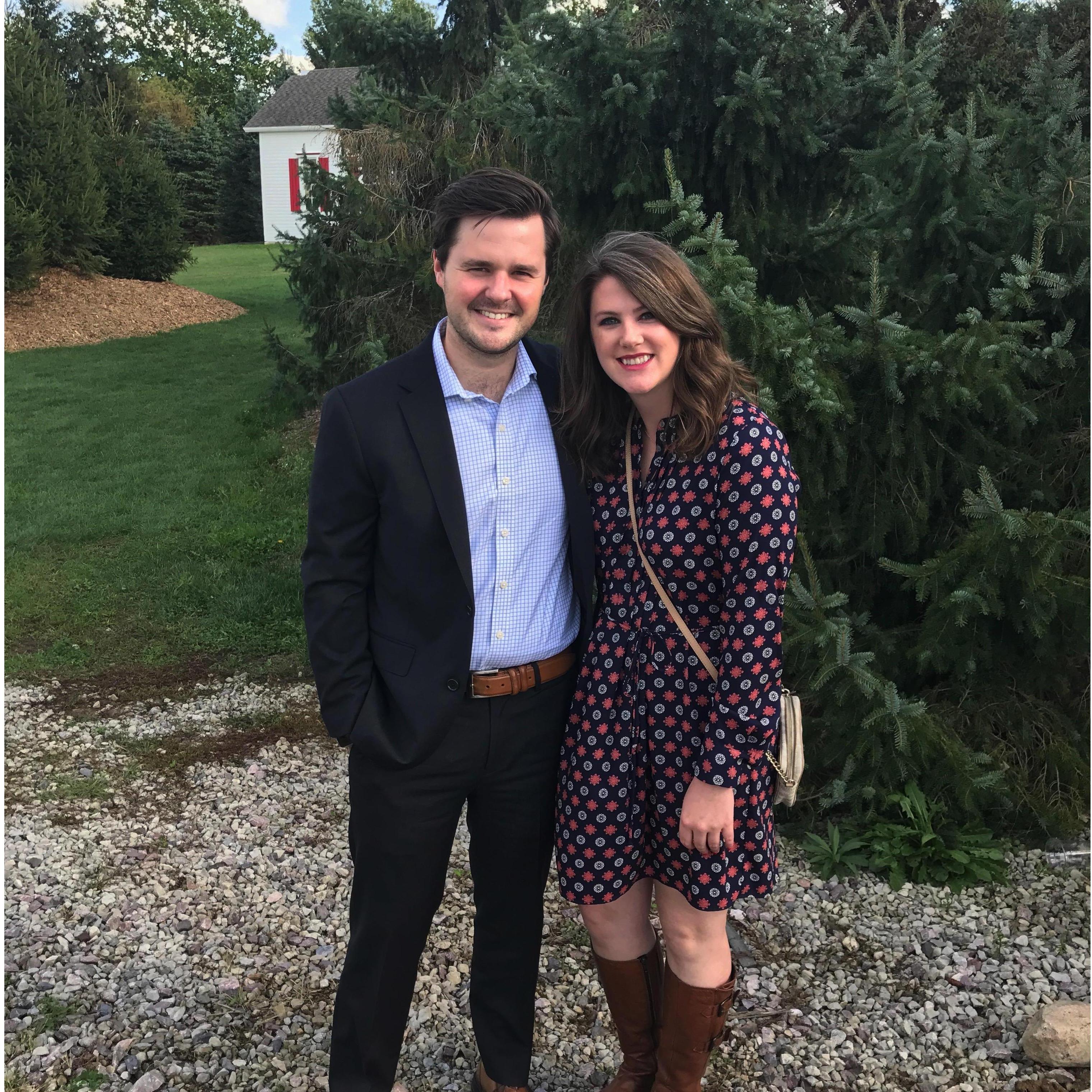 At our friends Nikki & Josh's wedding (October 2017)