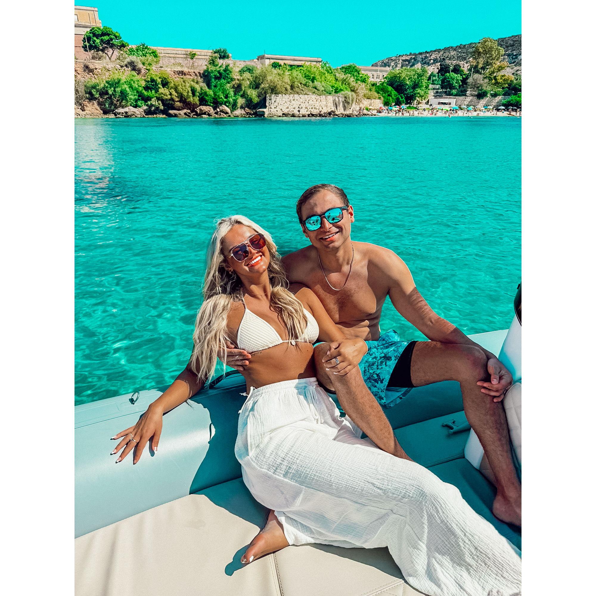 Sardinia, Italy together.