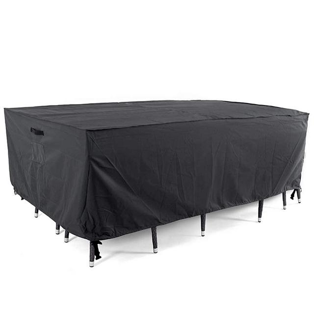 Tempera Patio Furniture Cover , Outdoor Table Set , Sectional Sofa Cover , UV Resistant , Waterproof for Outside Furniture , Space Grey, 74x47 inches
