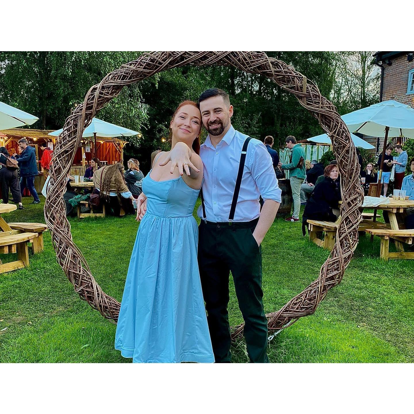 The day we got engaged!