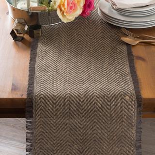 Chevron Burlap Table Runner