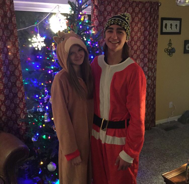 Christmas Onsies. December of 2017