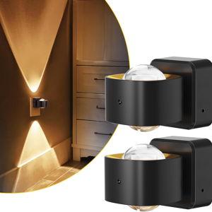 L LOHAS LED Night Light Projector, Night Lights Plug into Wall, Dusk to Dawn Sensor, 180°Rotating Nightlight for Kids, 0-150LM Dimmable Soft White Ambient Lighting for Bathroom, Decor, Gifts, 2 Pack