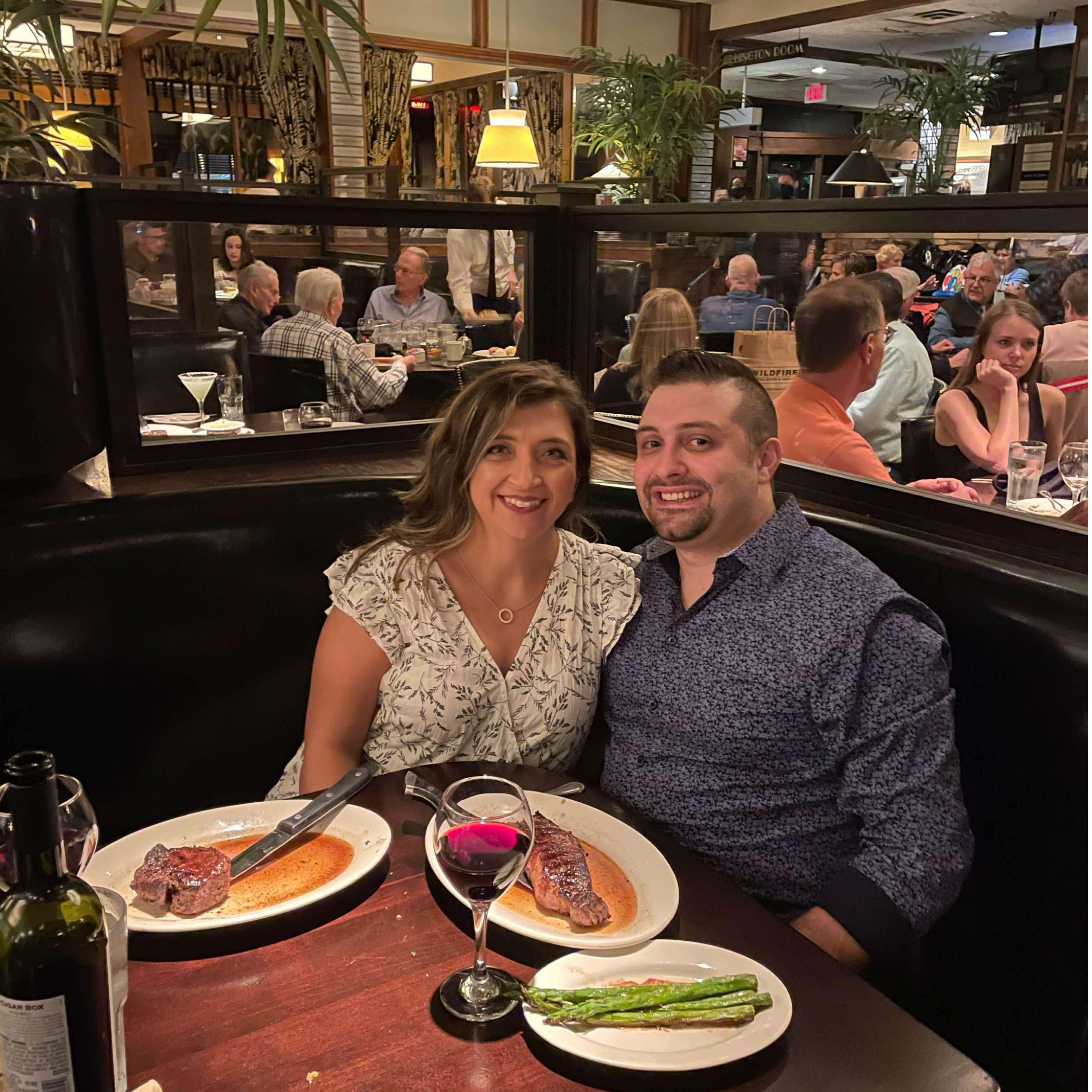2 year anniversary dinner @ Wildfire.