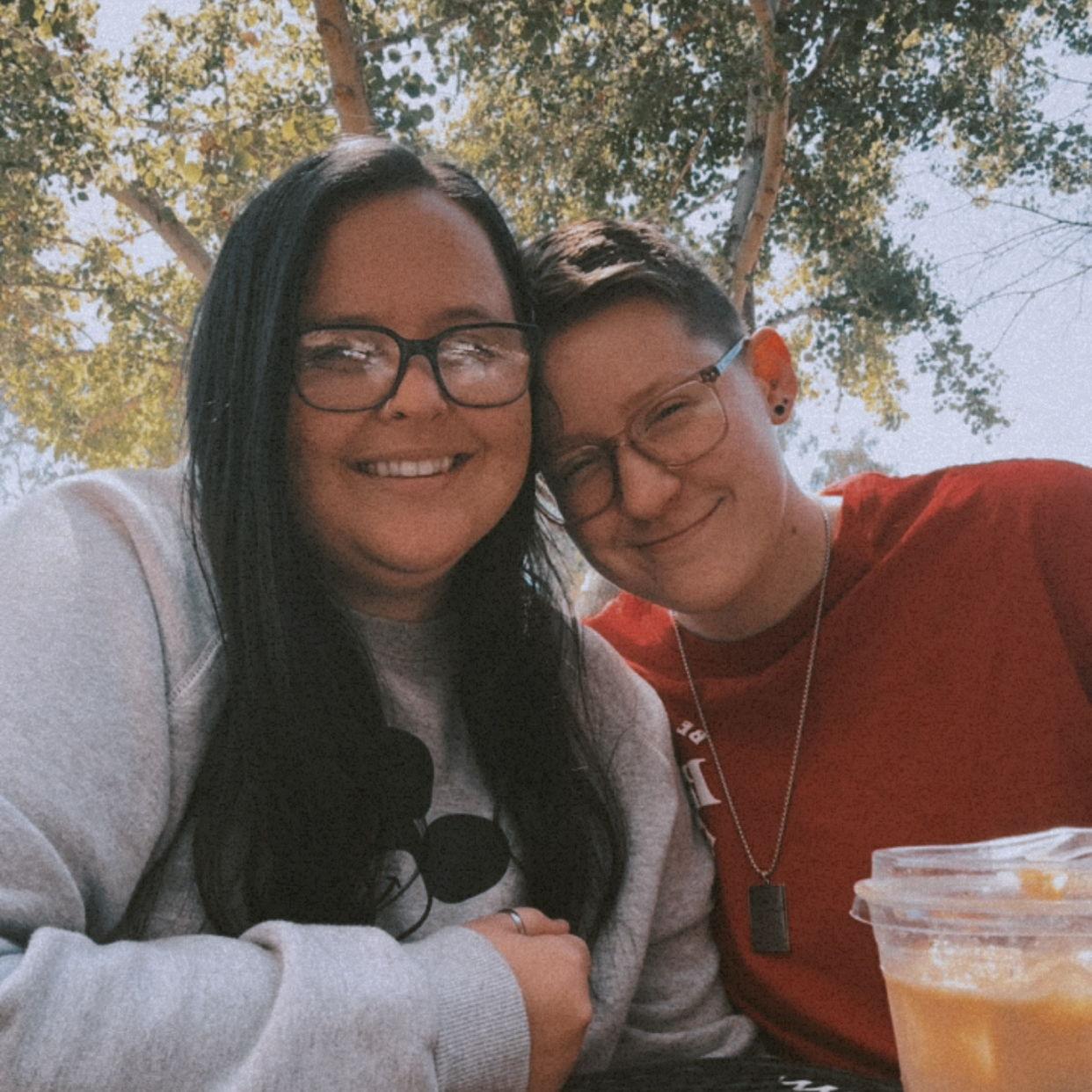 Haley and Jay spend most weekends trying to find new local coffee shops to try! This photo is at a coffee shop next to where they would end up moving in Tempe!