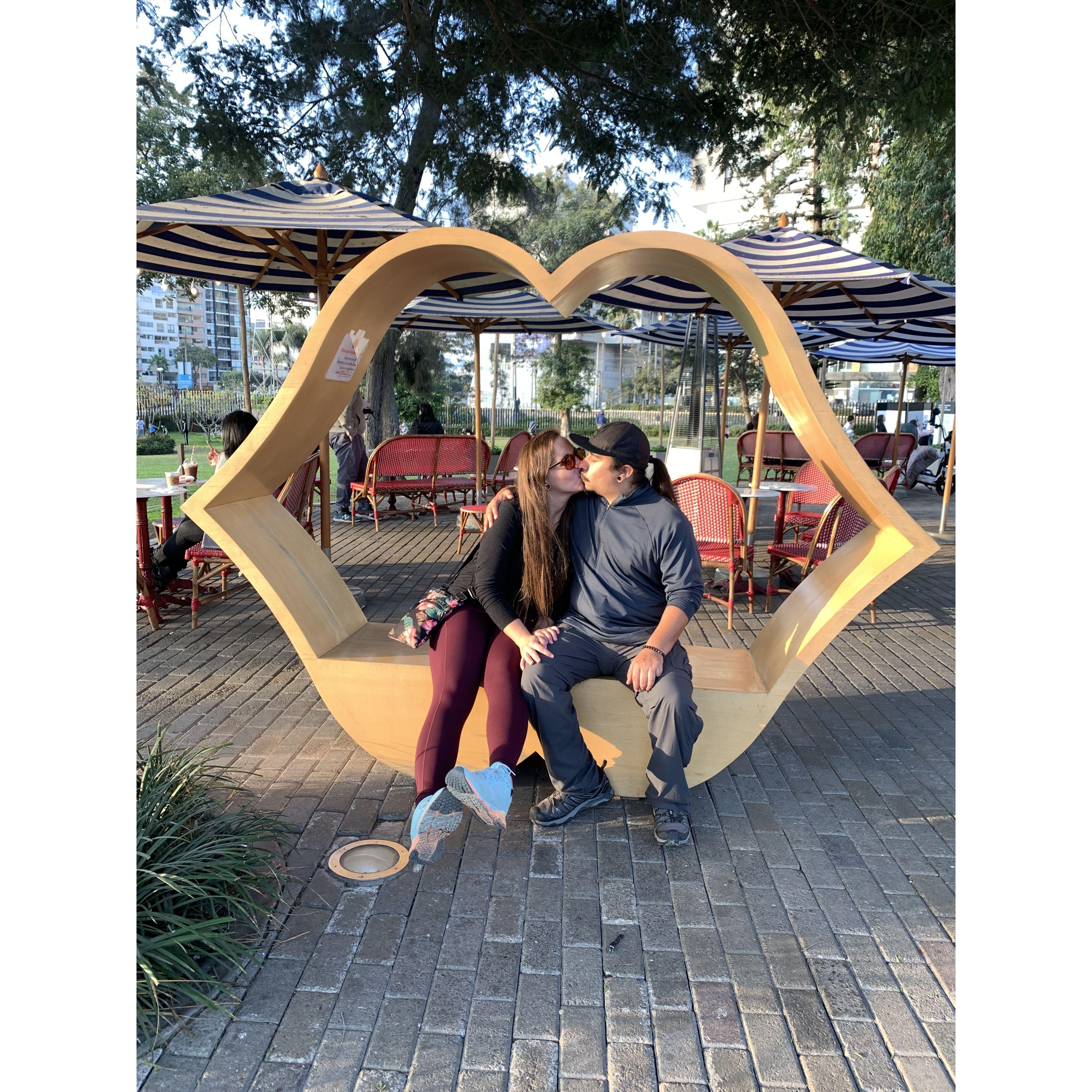 Here we are enjoying the time spent out on vacation in Peru.