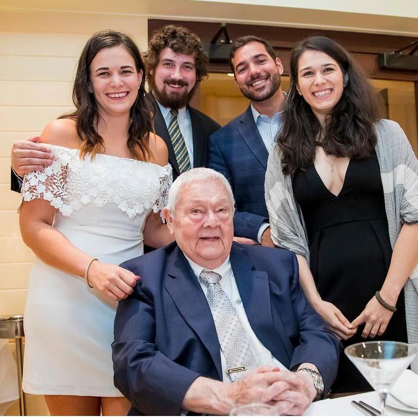 After being in the family for about 10 minutes, Alex became grandpa's favorite grandchild.