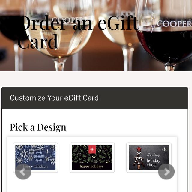 Coopers Hawk Gift card