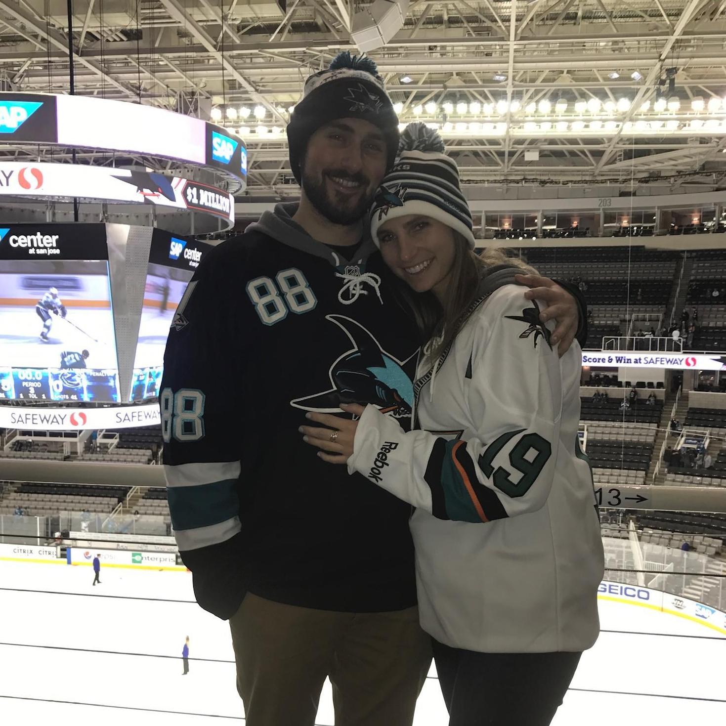 November 2017 - First Sharks Game at SAP Center in San Jose, CA