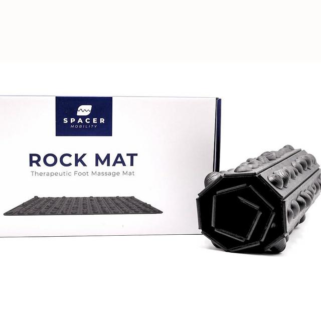 The Rock Mat by Spacer Mobility - Therapeutic Foot Massage Mat Helps Stimulate Nerve Endings, & Relieve Tension | Made with Premium Firm Foam, Releases Tension & Increases Proprioception