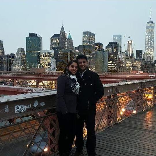 Where the magic all began - on the Brooklyn Bridge in New York City.