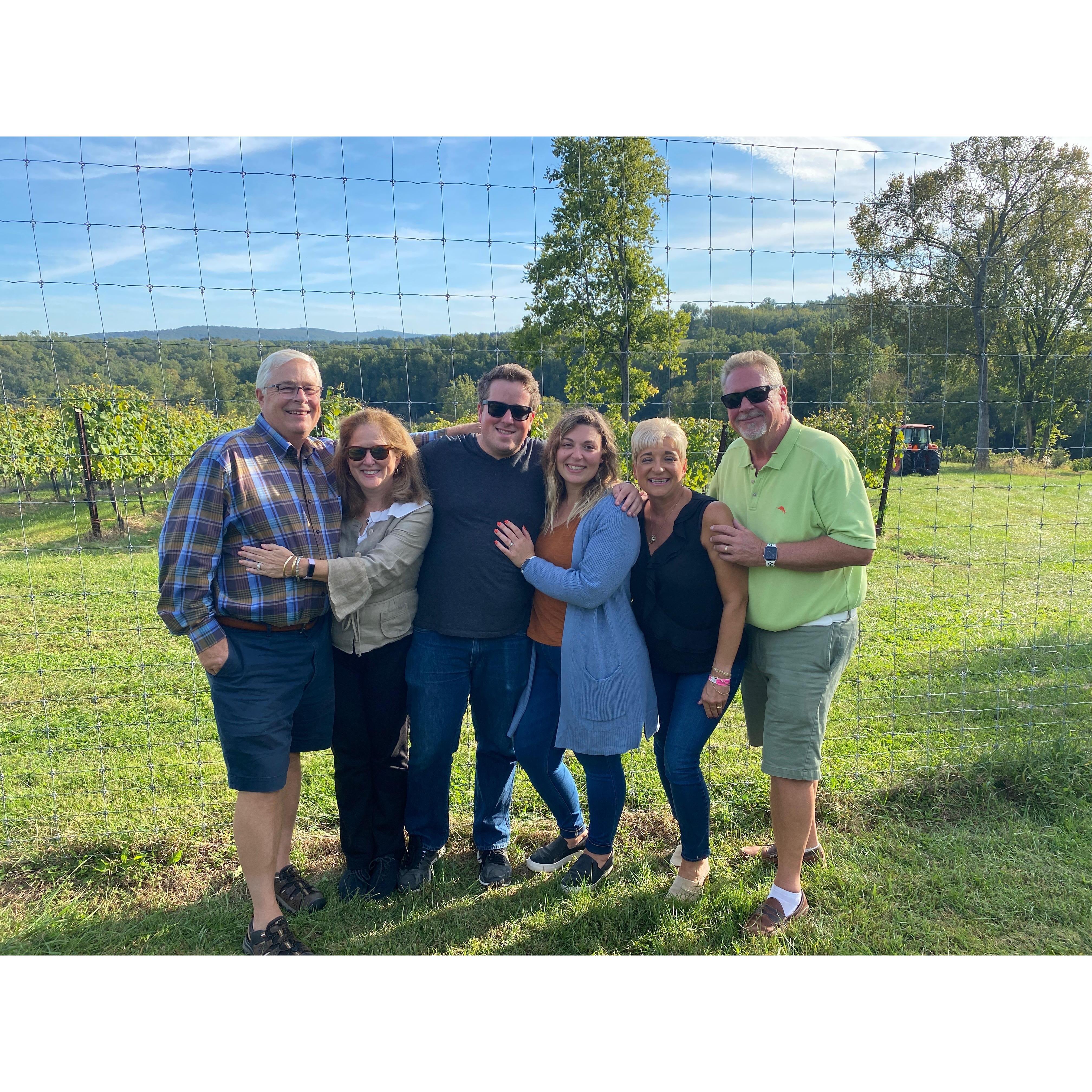 And then we got to spend the entire day surrounded by family drinking wine and celebrating! We are so lucky to have such incredible families.