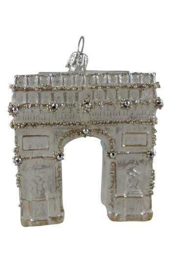 Handblown Glass Arc de Triomphe Ornament