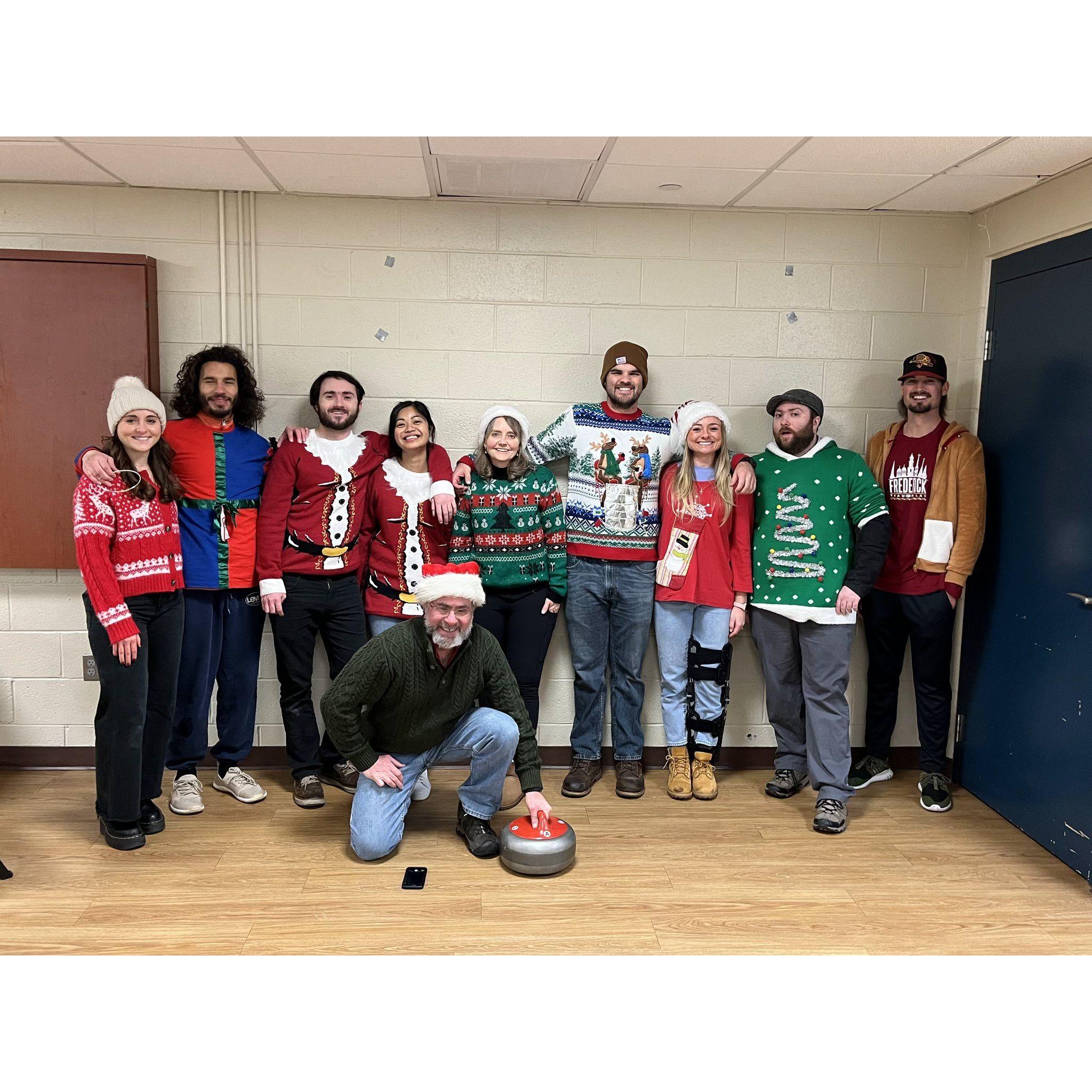 First time our families met just happened to be at the annual Christmas curling