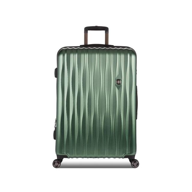 SWISSGEAR Energie Hardside Large Checked Spinner Suitcase - Verdun Green
