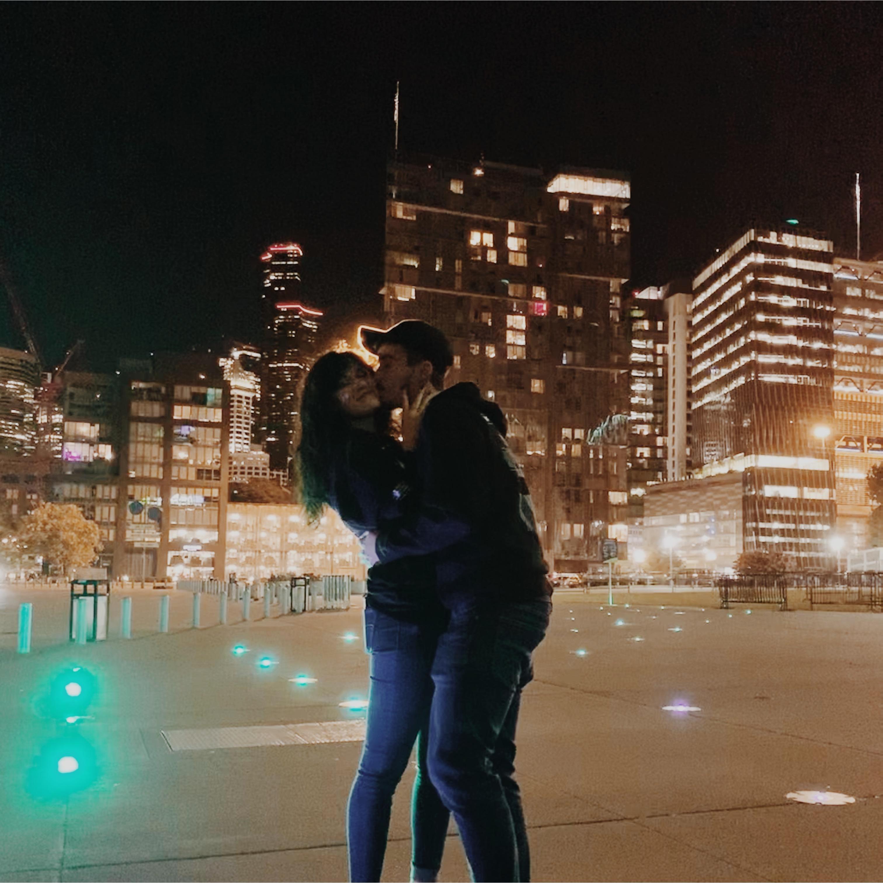 In Seattle after going to our first concert together