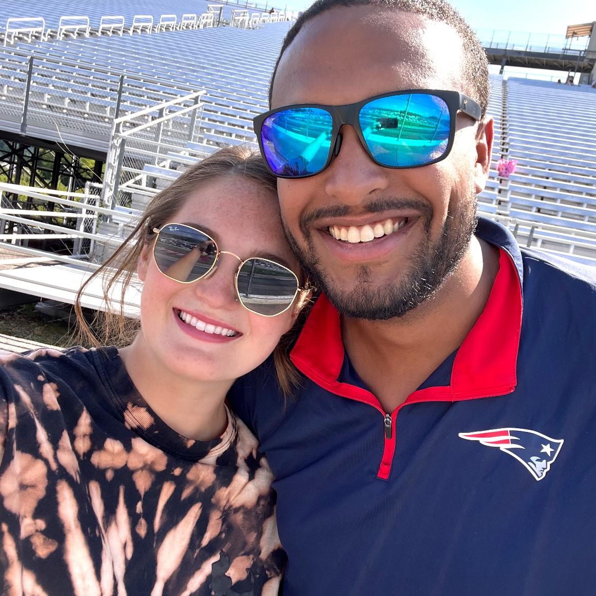 July 2022: Keanyon & Shannon brave NASCAR weekend. Truly a test of true love.