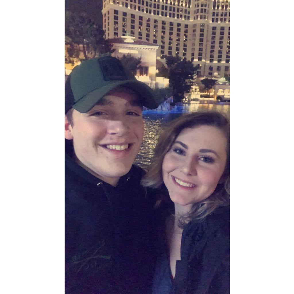 Our first big trip together, in Vegas