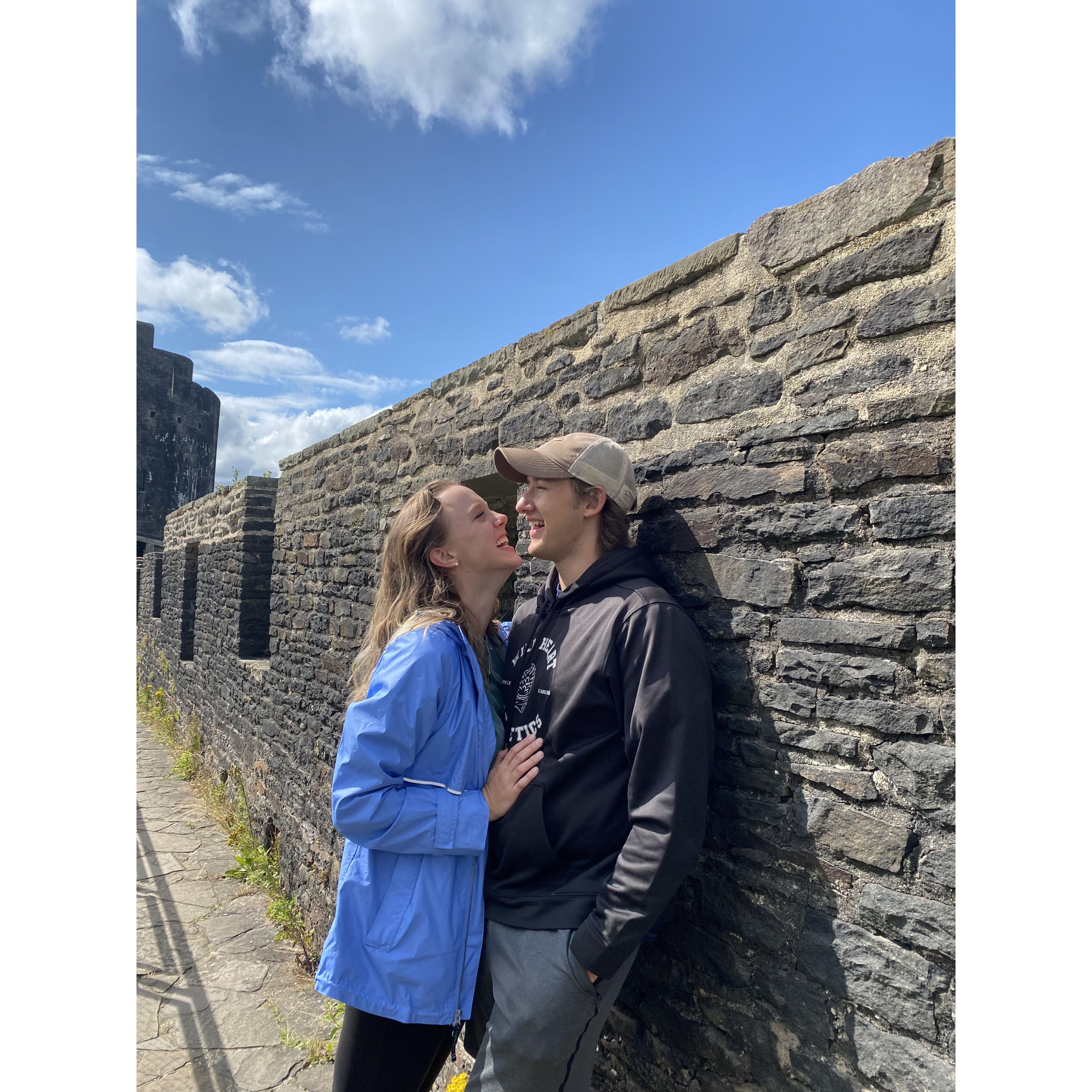 caerphilly castle in wales