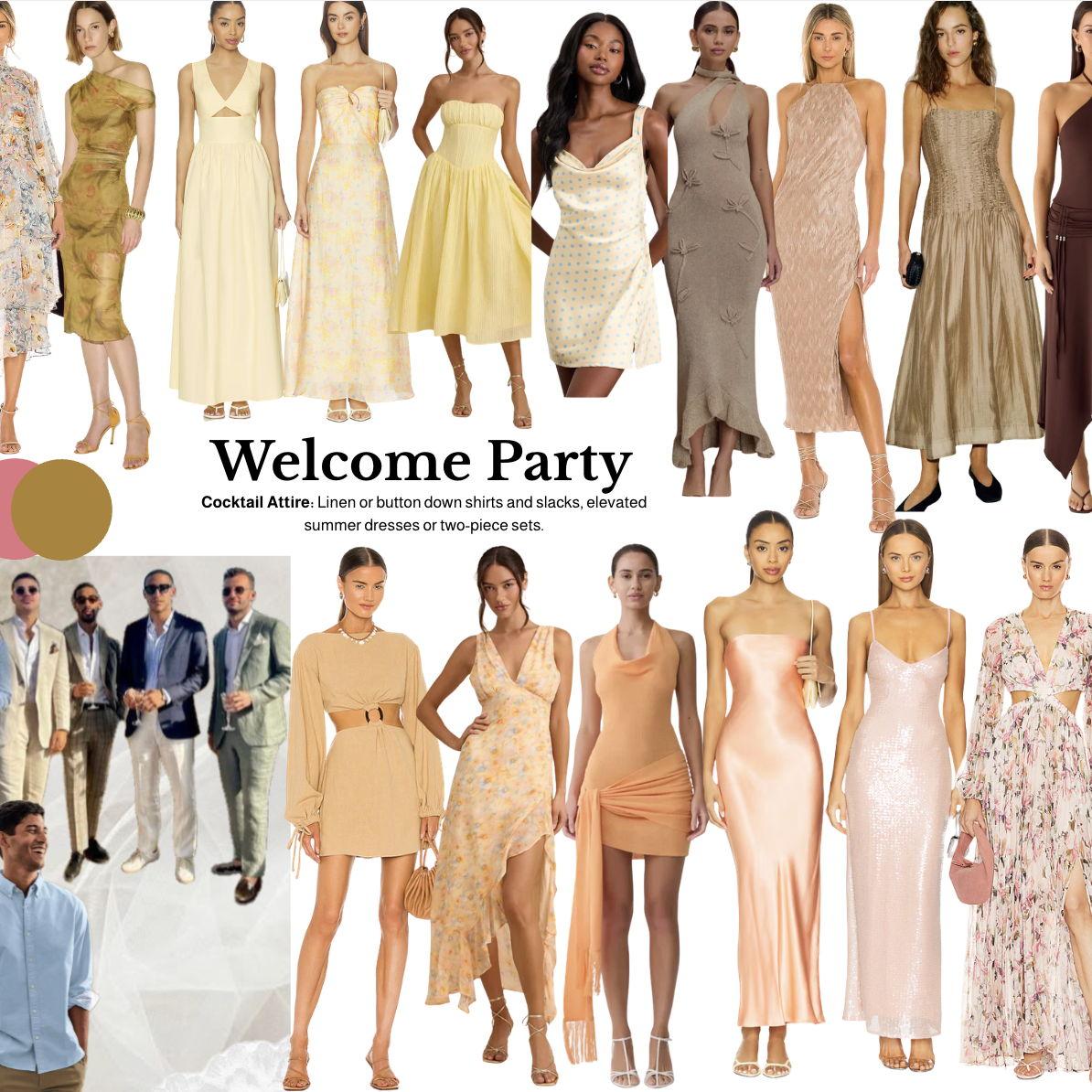 Welcome Party Dress Inspo