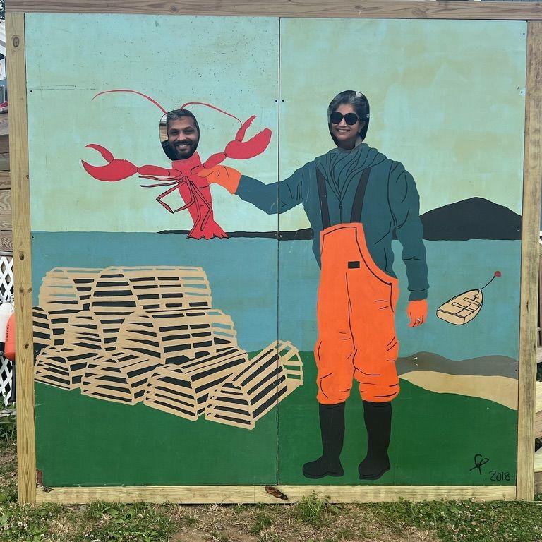 Amee caught her Lobster