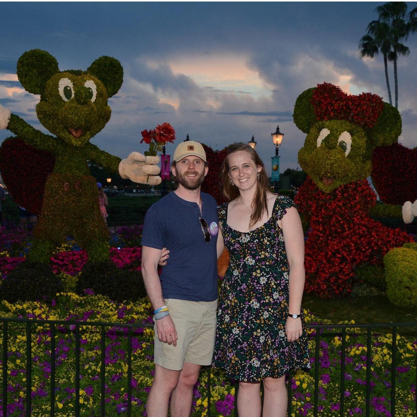 Feeling the love with Mickey and Minnie