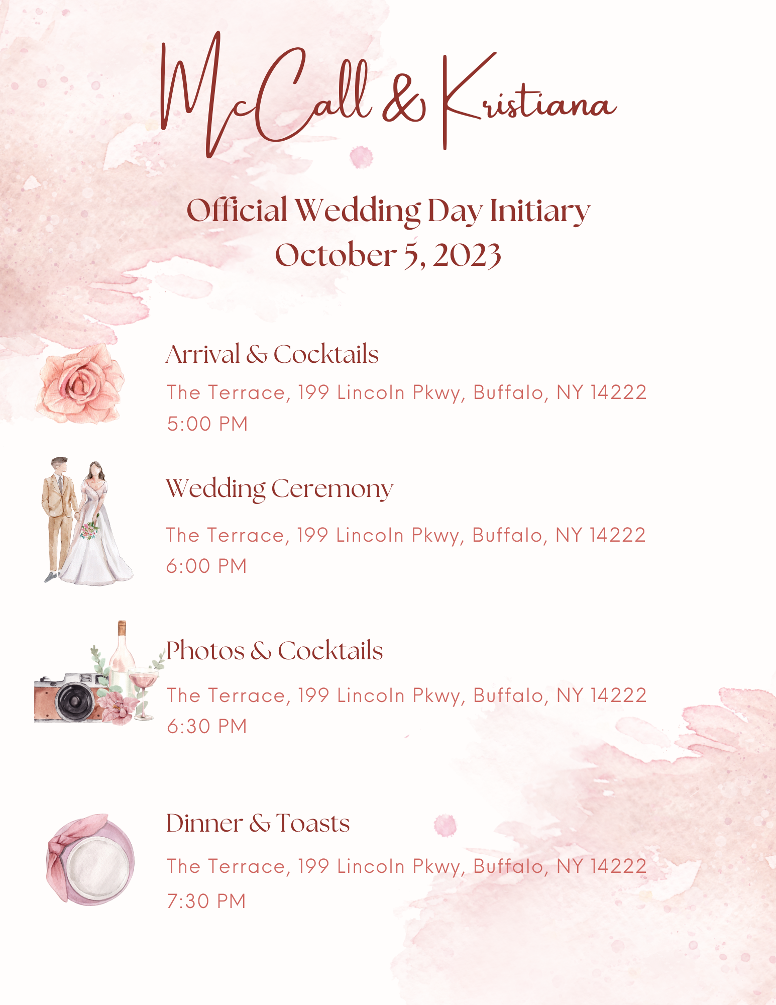 The Wedding Website of Kristiana Feeser and McCall Logan