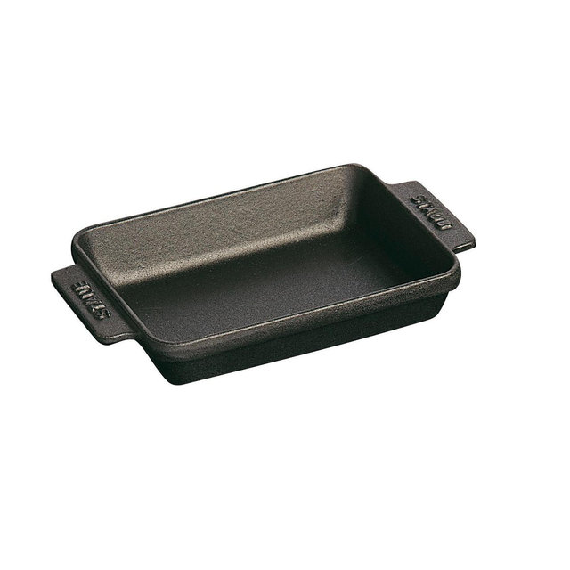 Staub Cast Iron 5.75-inch x 4.5-inch Mini Rectangular Baker - Matte Black