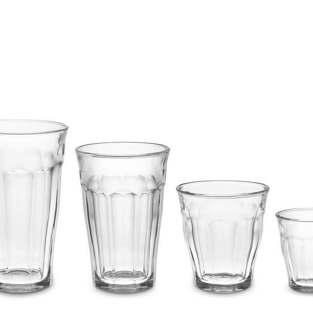 Duralex Picardie Glass Tumblers, Assorted, Set of 24