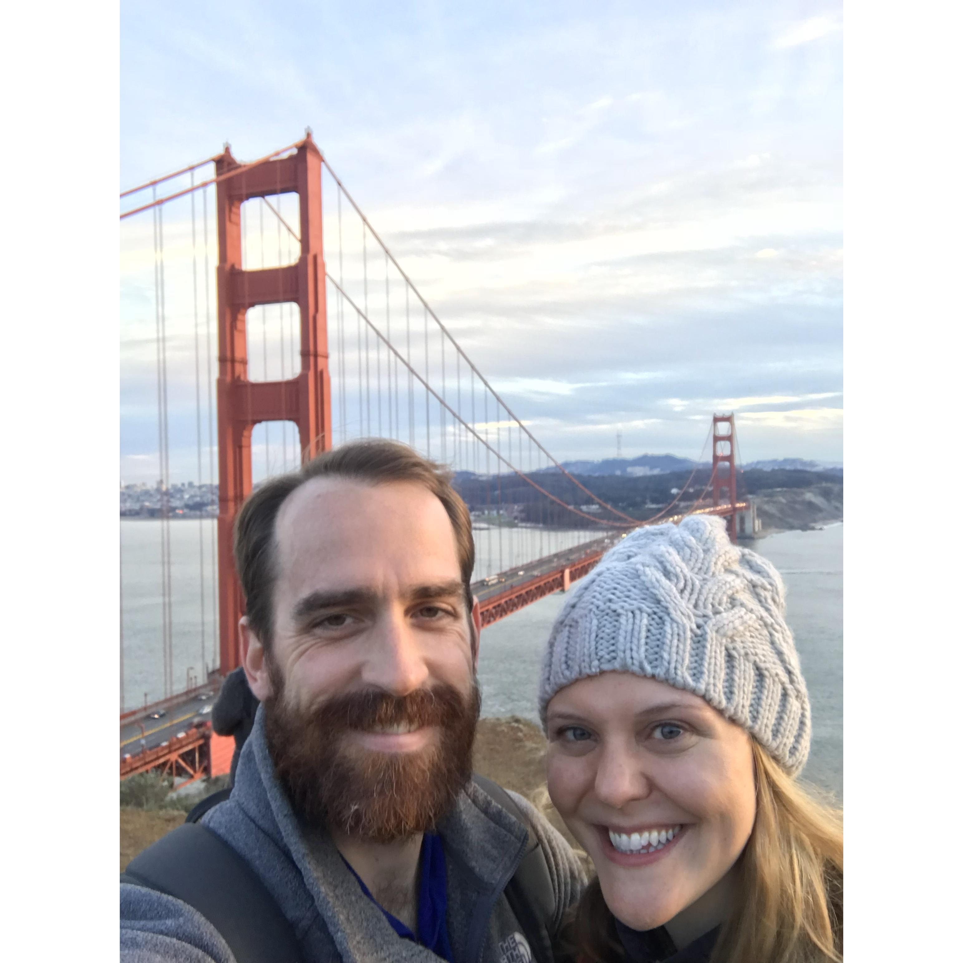 Convincing Gretchen to climb down and scale the hill to get this shot was a challenge, but we were very happy with the result.