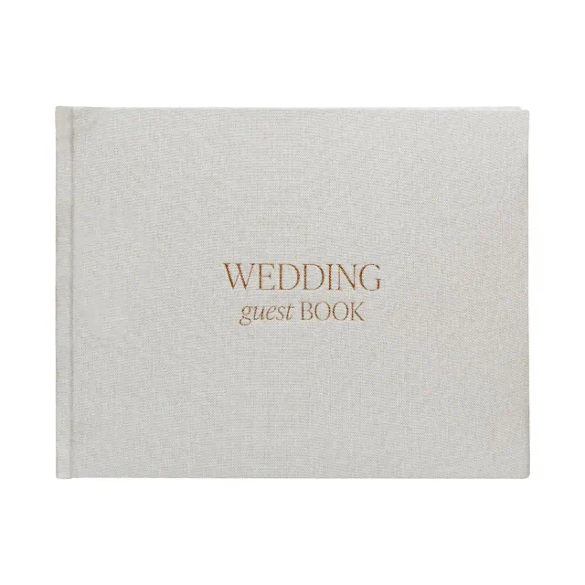 Sweet Water Decor Wedding Guestbook - Tan - 100 sheets