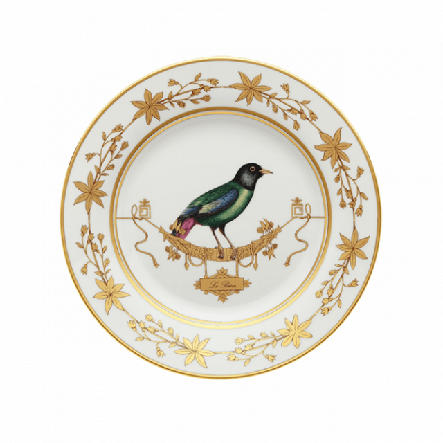 Dinner plate Volière La Brève