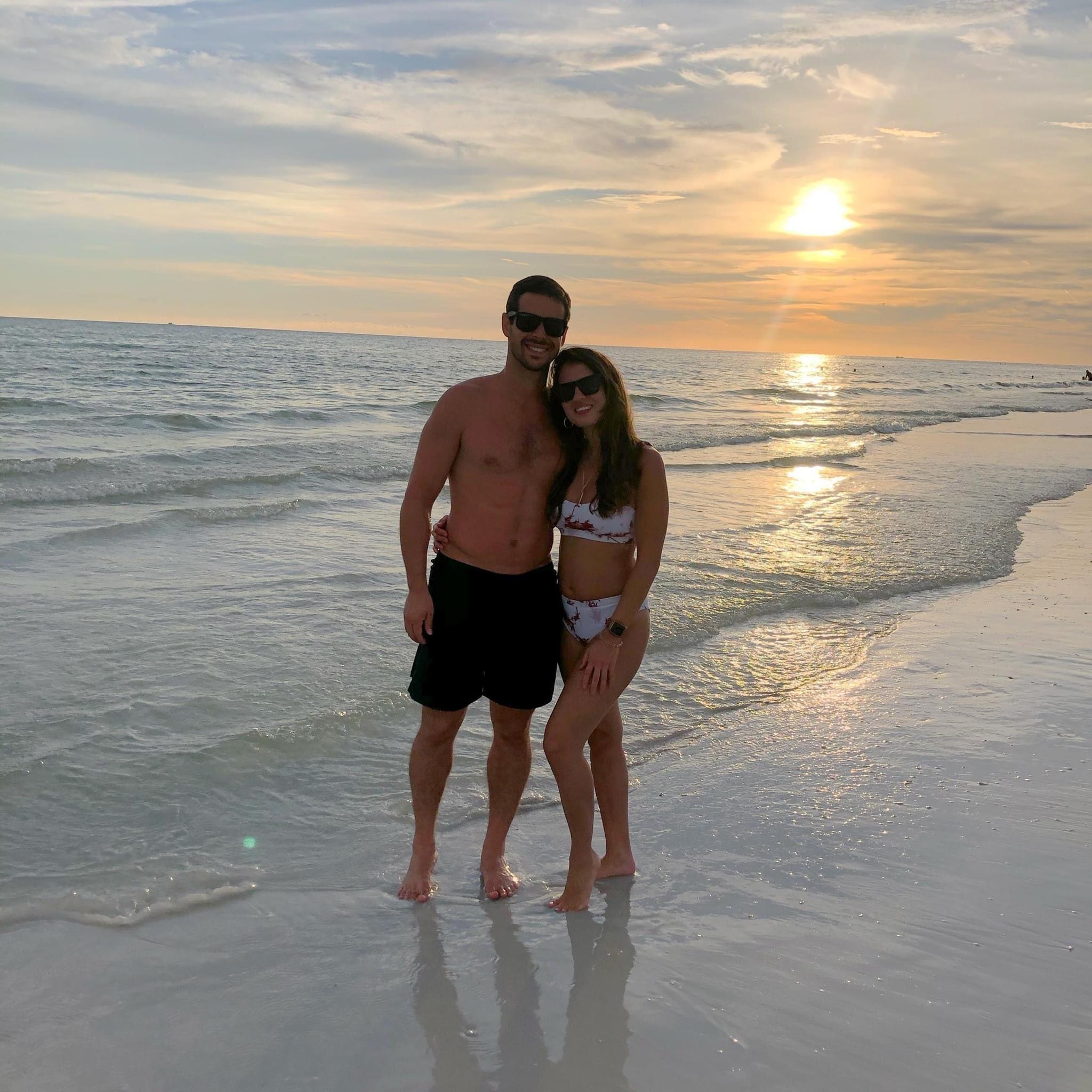 Pedro and I are both beach bums!