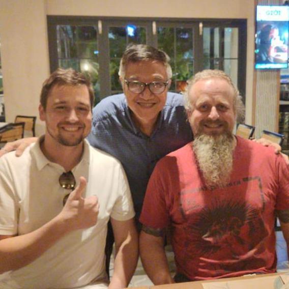 Jonáš's dad visiting Indonesia